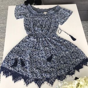 Anthropologie Greylin laced off-the-shoulder dress